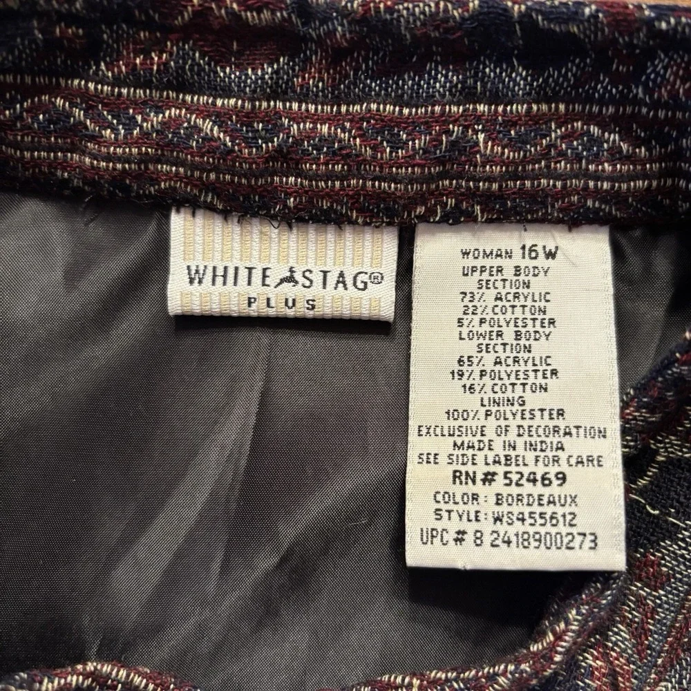 White Stag Women's size 16 W Jacket BOHO ,‎ Multi Color, India